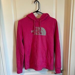 The North Face Fuchsia Hoodie with Logo